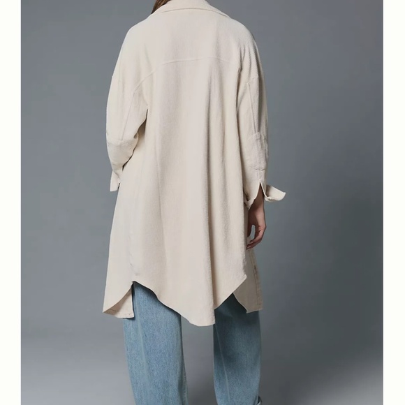 Anthropologie Pilcro cream duster shacked - Picture 2 of 9